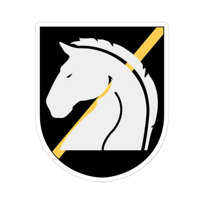 Livregementets husarer 32. underrättelsebataljonen vapen (Sweden) (Coat of Arms) STICKER Vinyl Kiss-Cut Decal 6 Inch White - The Sticker Space