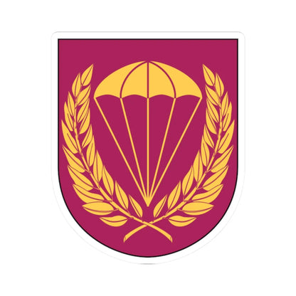 Livregementets husarer 323. fallskärmsjägarskvadronen vapen (Sweden) (Coat of Arms) STICKER Vinyl Kiss-Cut Decal 2 Inch White - The Sticker Space