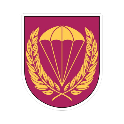 Livregementets husarer 323. fallskärmsjägarskvadronen vapen (Sweden) (Coat of Arms) STICKER Vinyl Kiss-Cut Decal 3 Inch White - The Sticker Space