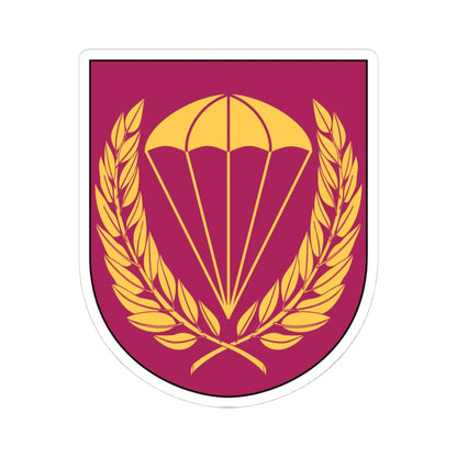 Livregementets husarer 323. fallskärmsjägarskvadronen vapen (Sweden) (Coat of Arms) STICKER Vinyl Kiss-Cut Decal 4 Inch White - The Sticker Space