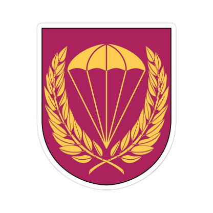 Livregementets husarer 323. fallskärmsjägarskvadronen vapen (Sweden) (Coat of Arms) STICKER Vinyl Kiss-Cut Decal 6 Inch White - The Sticker Space