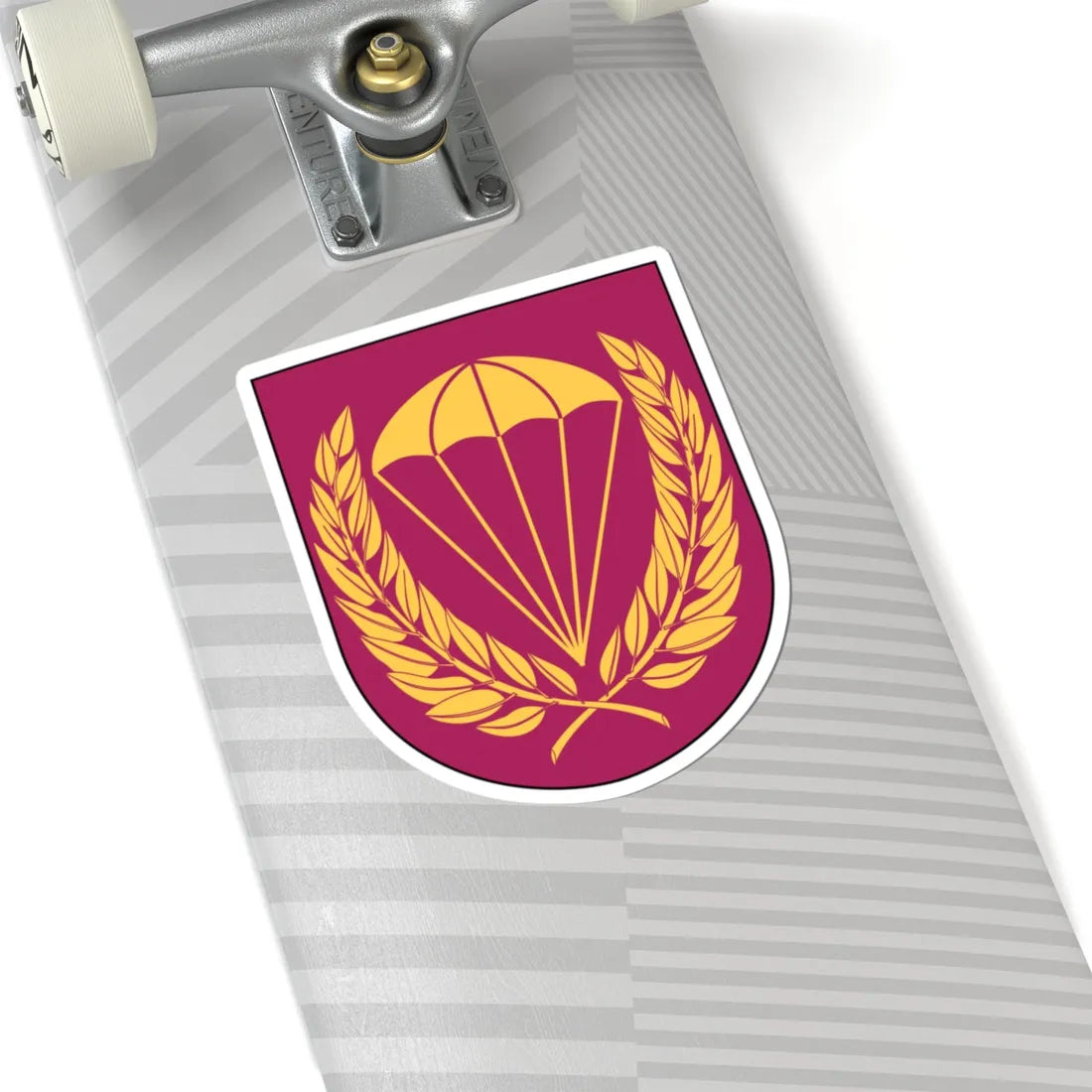 Livregementets husarer 323. fallskärmsjägarskvadronen vapen (Sweden) (Coat of Arms) STICKER Vinyl Kiss-Cut Decal - The Sticker Space