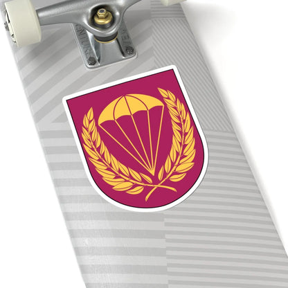 Livregementets husarer 323. fallskärmsjägarskvadronen vapen (Sweden) (Coat of Arms) STICKER Vinyl Kiss-Cut Decal - The Sticker Space