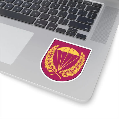 Livregementets husarer 323. fallskärmsjägarskvadronen vapen (Sweden) (Coat of Arms) STICKER Vinyl Kiss-Cut Decal - The Sticker Space