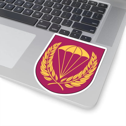 Livregementets husarer 323. fallskärmsjägarskvadronen vapen (Sweden) (Coat of Arms) STICKER Vinyl Kiss-Cut Decal - The Sticker Space