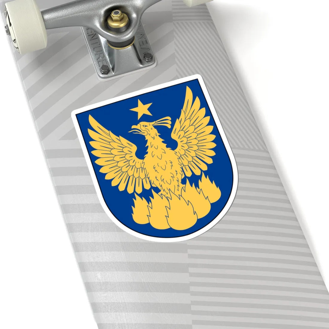 Livregementets husarer Försvarets överlevnadsskola vapen (Sweden) (Coat of Arms) STICKER Vinyl Kiss-Cut Decal - The Sticker Space
