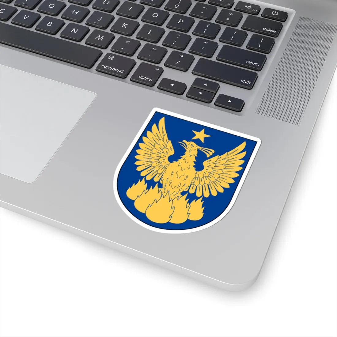 Livregementets husarer Försvarets överlevnadsskola vapen (Sweden) (Coat of Arms) STICKER Vinyl Kiss-Cut Decal - The Sticker Space