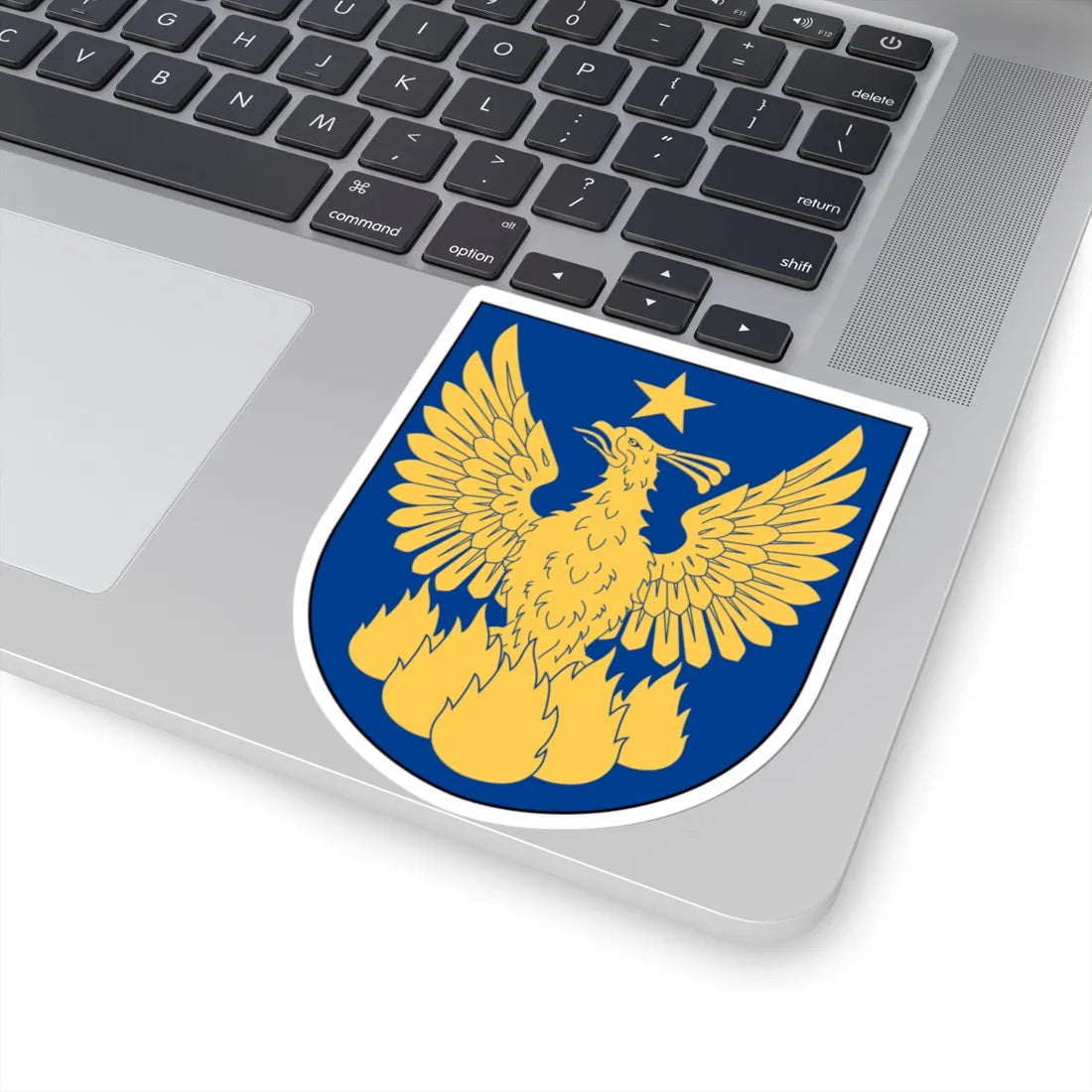 Livregementets husarer Försvarets överlevnadsskola vapen (Sweden) (Coat of Arms) STICKER Vinyl Kiss-Cut Decal - The Sticker Space