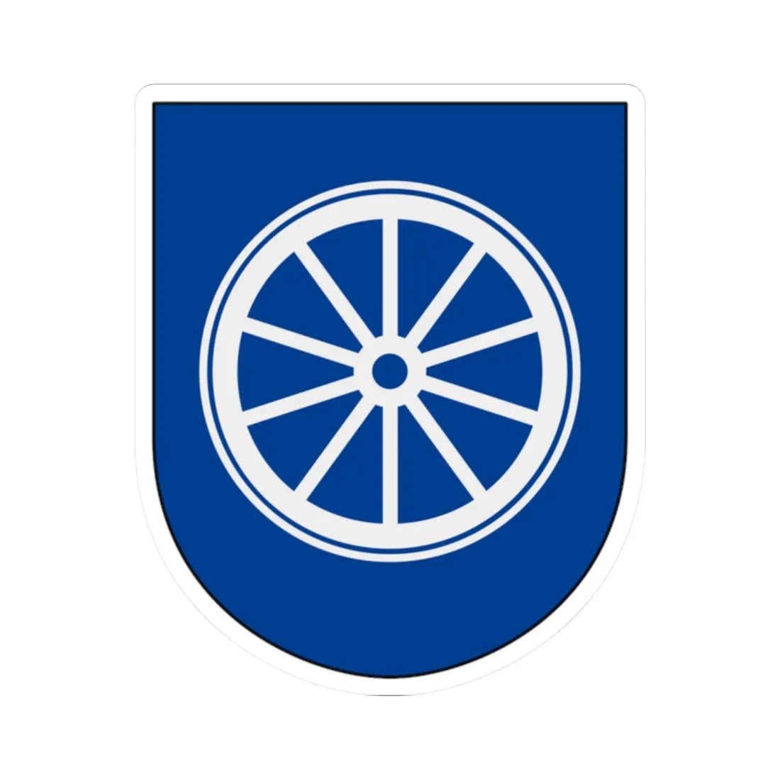 Livregementets husarer Logistikenheten vapen (Sweden) (Coat of Arms) STICKER Vinyl Kiss-Cut Decal 2 Inch White - The Sticker Space