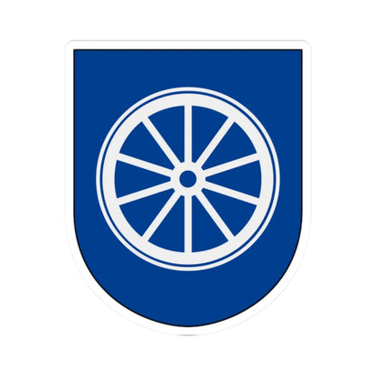 Livregementets husarer Logistikenheten vapen (Sweden) (Coat of Arms) STICKER Vinyl Kiss-Cut Decal 2 Inch White - The Sticker Space