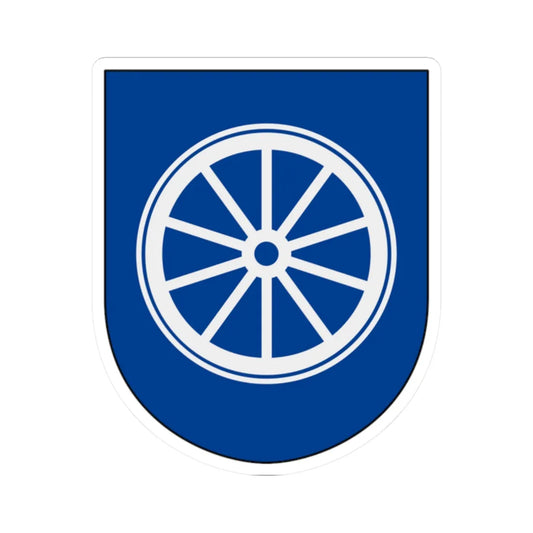 Livregementets husarer Logistikenheten vapen (Sweden) (Coat of Arms) STICKER Vinyl Kiss-Cut Decal 2 Inch White - The Sticker Space