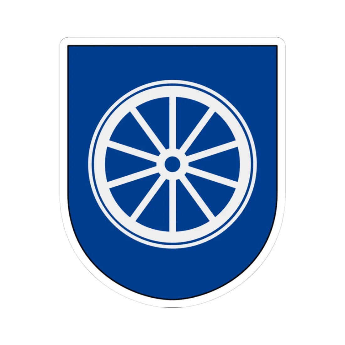 Livregementets husarer Logistikenheten vapen (Sweden) (Coat of Arms) STICKER Vinyl Kiss-Cut Decal 3 Inch White - The Sticker Space