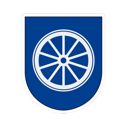 Livregementets husarer Logistikenheten vapen (Sweden) (Coat of Arms) STICKER Vinyl Kiss-Cut Decal 3 Inch White - The Sticker Space