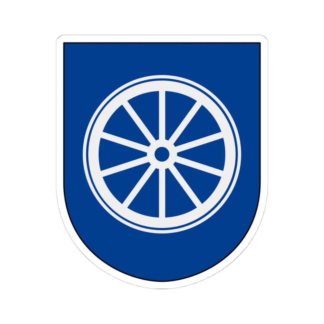 Livregementets husarer Logistikenheten vapen (Sweden) (Coat of Arms) STICKER Vinyl Kiss-Cut Decal 4 Inch White - The Sticker Space