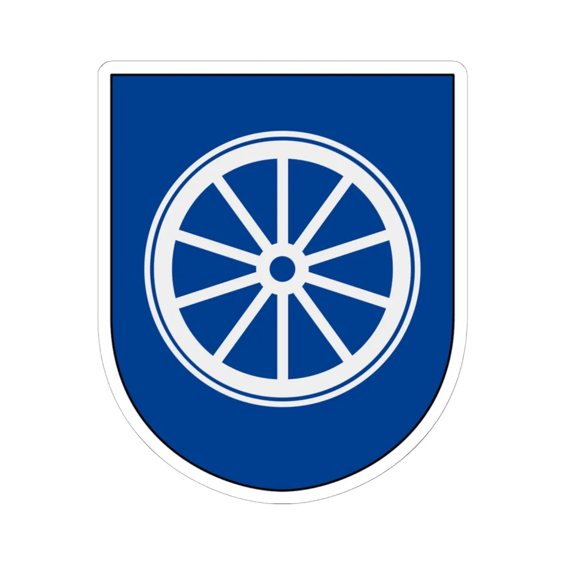 Livregementets husarer Logistikenheten vapen (Sweden) (Coat of Arms) STICKER Vinyl Kiss-Cut Decal 6 Inch White - The Sticker Space