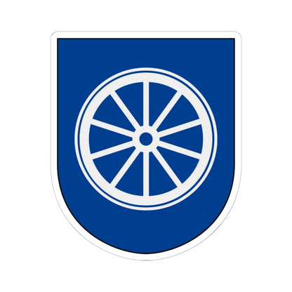 Livregementets husarer Logistikenheten vapen (Sweden) (Coat of Arms) STICKER Vinyl Kiss-Cut Decal 6 Inch White - The Sticker Space