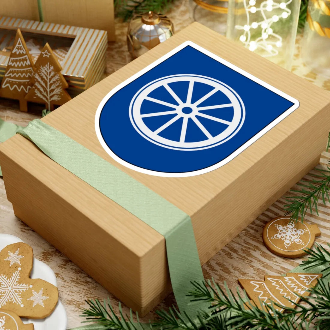 Livregementets husarer Logistikenheten vapen (Sweden) (Coat of Arms) STICKER Vinyl Kiss-Cut Decal - The Sticker Space