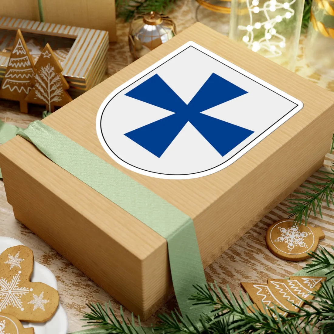 Livregementets husarer Örebro skvadron vapen (Sweden) (Coat of Arms) STICKER Vinyl Kiss-Cut Decal - The Sticker Space