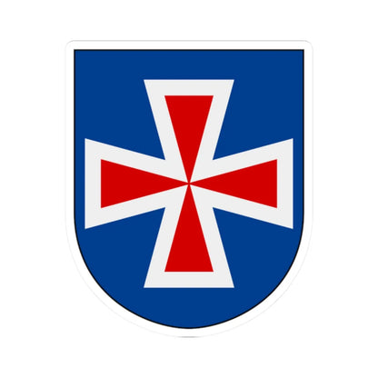 Livregementets husarer Sanna skvadron vapen (Sweden) (Coat of Arms) STICKER Vinyl Kiss-Cut Decal 2 Inch White - The Sticker Space