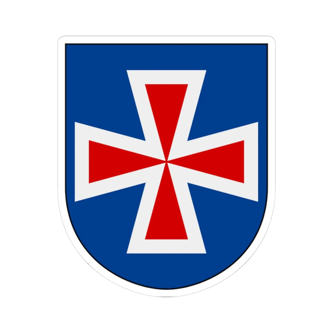 Livregementets husarer Sanna skvadron vapen (Sweden) (Coat of Arms) STICKER Vinyl Kiss-Cut Decal 3 Inch White - The Sticker Space