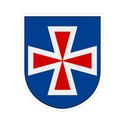 Livregementets husarer Sanna skvadron vapen (Sweden) (Coat of Arms) STICKER Vinyl Kiss-Cut Decal 3 Inch White - The Sticker Space