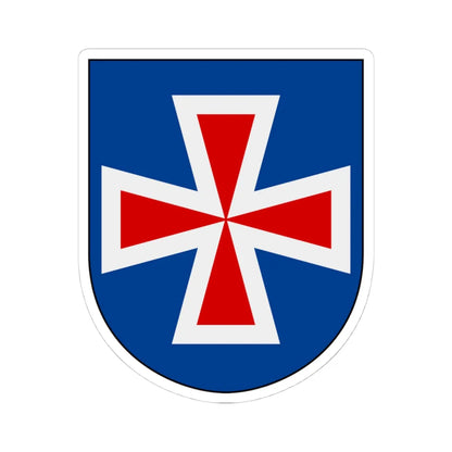 Livregementets husarer Sanna skvadron vapen (Sweden) (Coat of Arms) STICKER Vinyl Kiss-Cut Decal 4 Inch White - The Sticker Space