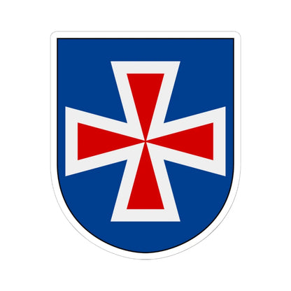 Livregementets husarer Sanna skvadron vapen (Sweden) (Coat of Arms) STICKER Vinyl Kiss-Cut Decal 6 Inch White - The Sticker Space