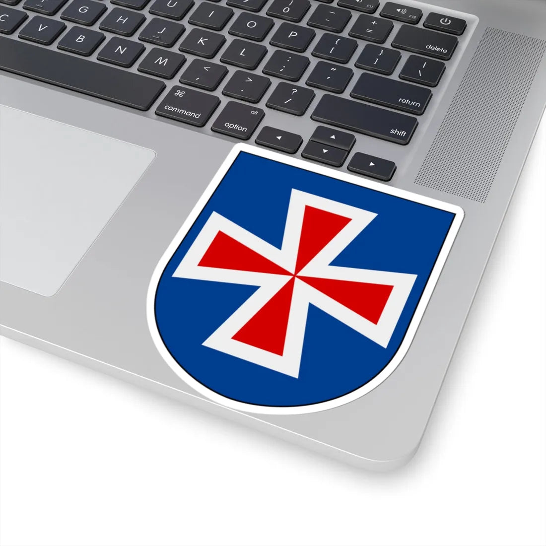 Livregementets husarer Sanna skvadron vapen (Sweden) (Coat of Arms) STICKER Vinyl Kiss-Cut Decal - The Sticker Space