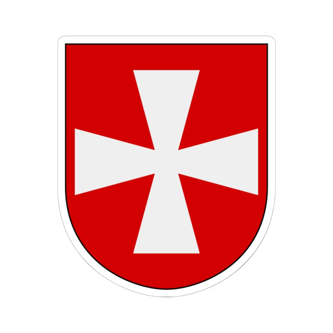 Livregementets husarer Östra Nerike skvadron vapen (Sweden) (Coat of Arms) STICKER Vinyl Kiss-Cut Decal 6 Inch White - The Sticker Space