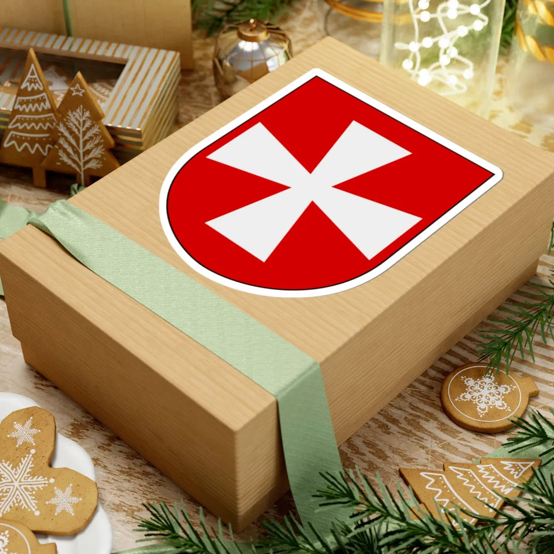 Livregementets husarer Östra Nerike skvadron vapen (Sweden) (Coat of Arms) STICKER Vinyl Kiss-Cut Decal - The Sticker Space