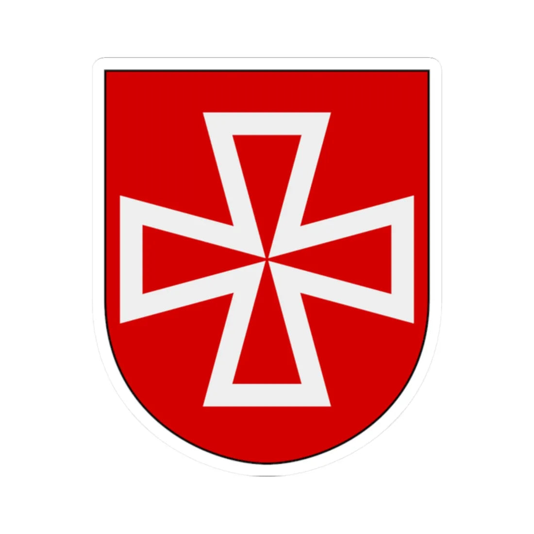 Livregementets husarer Vadsbro skvadron vapen (Sweden) (Coat of Arms) STICKER Vinyl Kiss-Cut Decal 2 Inch White - The Sticker Space