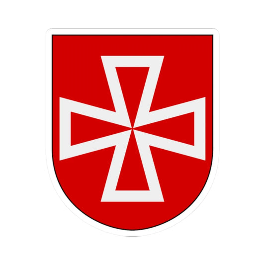 Livregementets husarer Vadsbro skvadron vapen (Sweden) (Coat of Arms) STICKER Vinyl Kiss-Cut Decal 2 Inch White - The Sticker Space