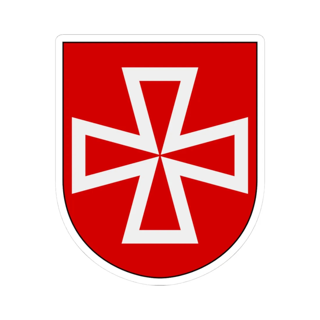 Livregementets husarer Vadsbro skvadron vapen (Sweden) (Coat of Arms) STICKER Vinyl Kiss-Cut Decal 3 Inch White - The Sticker Space