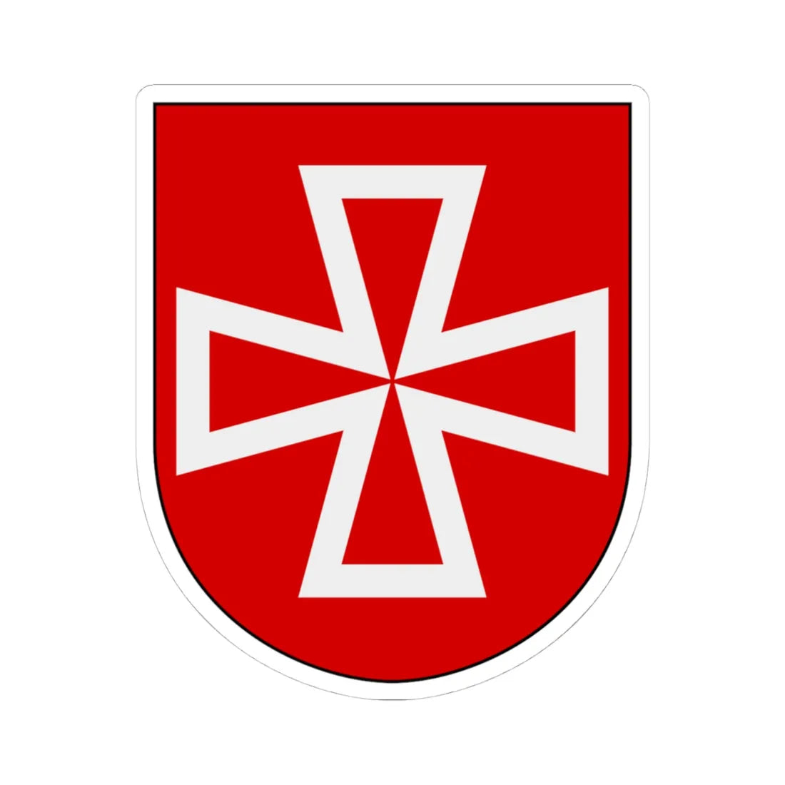 Livregementets husarer Vadsbro skvadron vapen (Sweden) (Coat of Arms) STICKER Vinyl Kiss-Cut Decal 4 Inch White - The Sticker Space