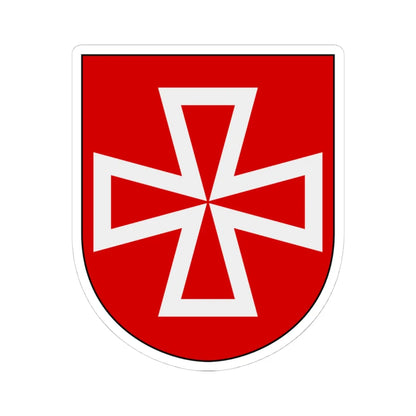 Livregementets husarer Vadsbro skvadron vapen (Sweden) (Coat of Arms) STICKER Vinyl Kiss-Cut Decal 4 Inch White - The Sticker Space