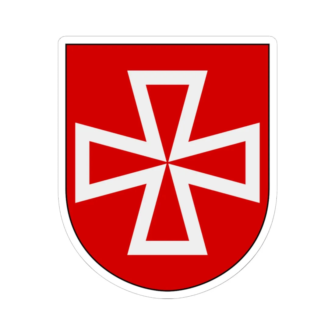 Livregementets husarer Vadsbro skvadron vapen (Sweden) (Coat of Arms) STICKER Vinyl Kiss-Cut Decal 6 Inch White - The Sticker Space