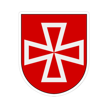 Livregementets husarer Vadsbro skvadron vapen (Sweden) (Coat of Arms) STICKER Vinyl Kiss-Cut Decal 6 Inch White - The Sticker Space