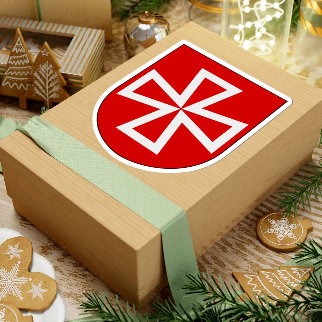 Livregementets husarer Vadsbro skvadron vapen (Sweden) (Coat of Arms) STICKER Vinyl Kiss-Cut Decal - The Sticker Space