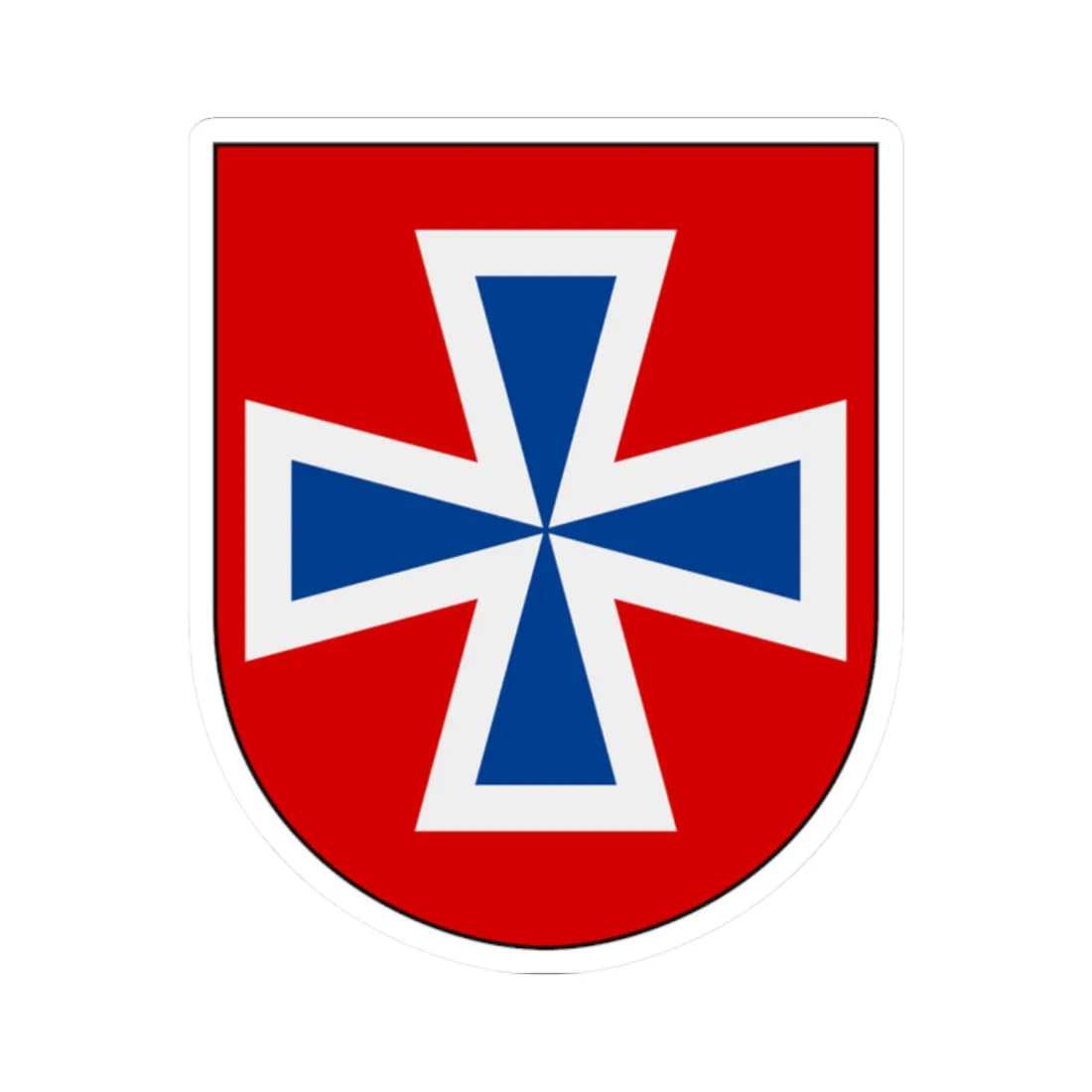 Livregementets husarer Valla skvadron vapen (Sweden) (Coat of Arms) STICKER Vinyl Kiss-Cut Decal 2 Inch White - The Sticker Space