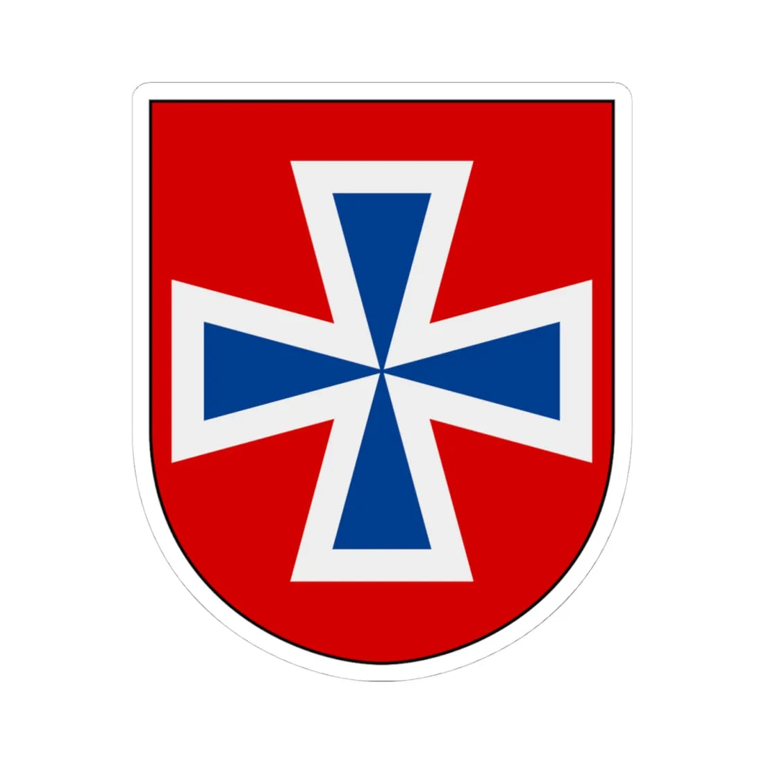 Livregementets husarer Valla skvadron vapen (Sweden) (Coat of Arms) STICKER Vinyl Kiss-Cut Decal 4 Inch White - The Sticker Space