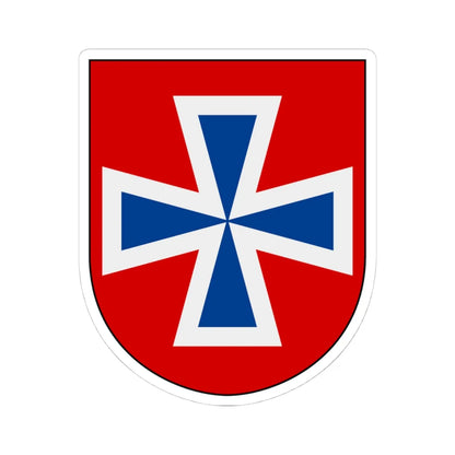 Livregementets husarer Valla skvadron vapen (Sweden) (Coat of Arms) STICKER Vinyl Kiss-Cut Decal 4 Inch White - The Sticker Space