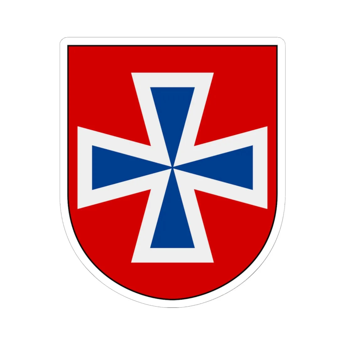 Livregementets husarer Valla skvadron vapen (Sweden) (Coat of Arms) STICKER Vinyl Kiss-Cut Decal 6 Inch White - The Sticker Space