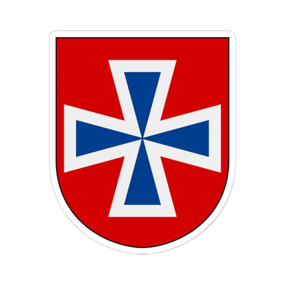 Livregementets husarer Valla skvadron vapen (Sweden) (Coat of Arms) STICKER Vinyl Kiss-Cut Decal 6 Inch White - The Sticker Space