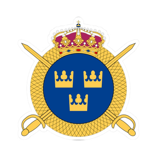 Livregementets husarer vapen (Sweden) (Coat of Arms) STICKER Vinyl Kiss-Cut Decal 2 Inch White - The Sticker Space
