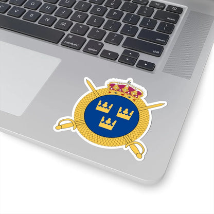 Livregementets husarer vapen (Sweden) (Coat of Arms) STICKER Vinyl Kiss-Cut Decal - The Sticker Space