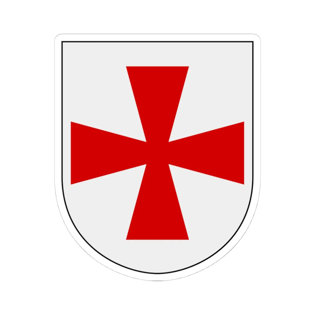 Livregementets husarer Västra Nerike skvadron vapen (Sweden) (Coat of Arms) STICKER Vinyl Kiss-Cut Decal 4 Inch White - The Sticker Space