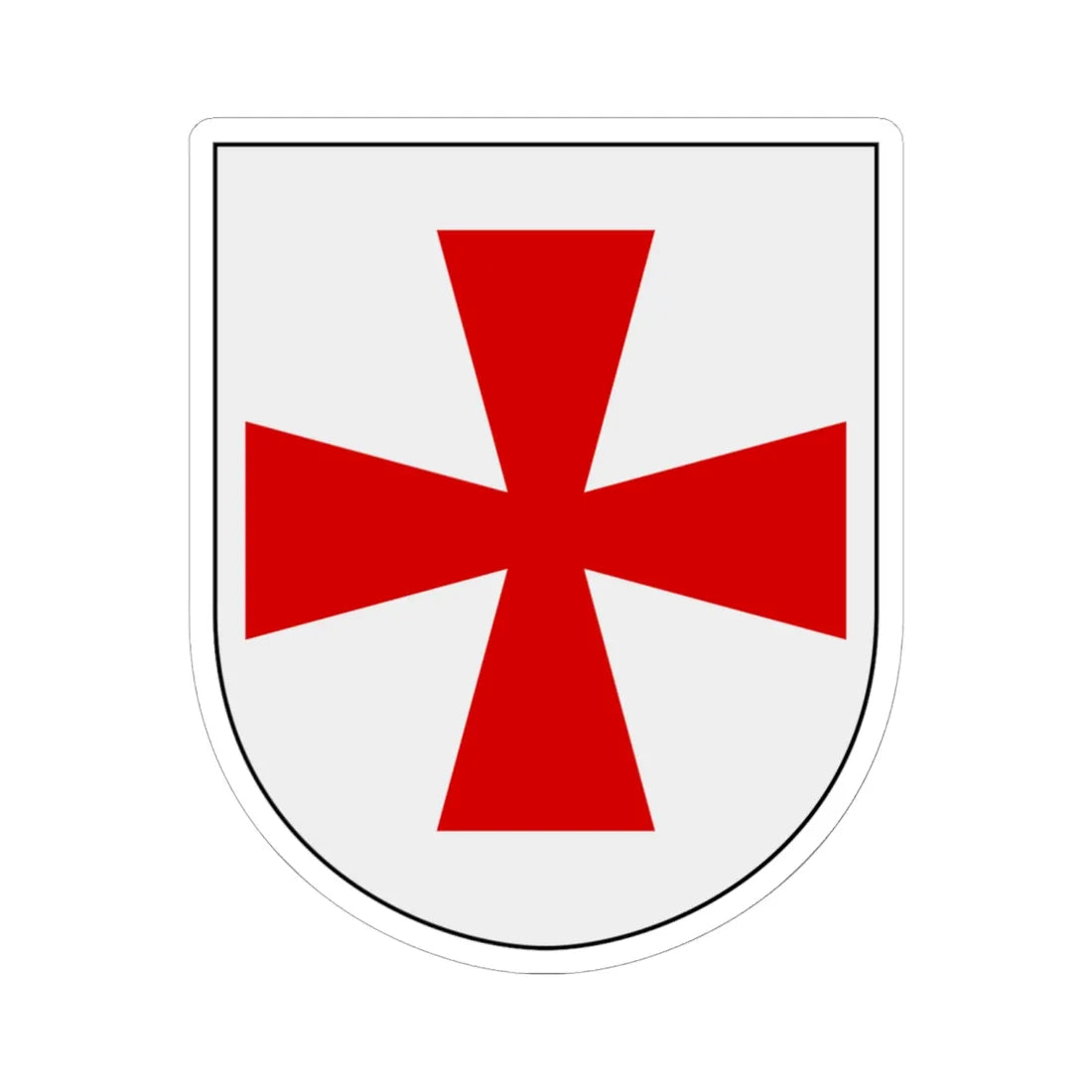 Livregementets husarer Västra Nerike skvadron vapen (Sweden) (Coat of Arms) STICKER Vinyl Kiss-Cut Decal 6 Inch White - The Sticker Space