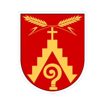 Ljungby församling vapen (Sweden) (Coat of Arms) STICKER Vinyl Kiss-Cut Decal 3 Inch White - The Sticker Space