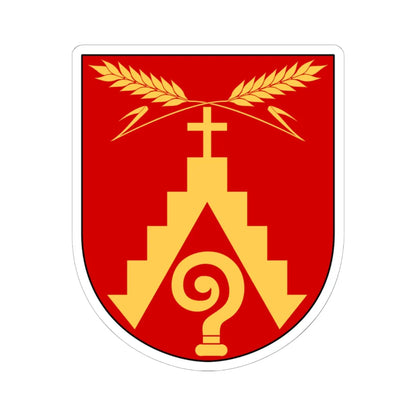 Ljungby församling vapen (Sweden) (Coat of Arms) STICKER Vinyl Kiss-Cut Decal 6 Inch White - The Sticker Space