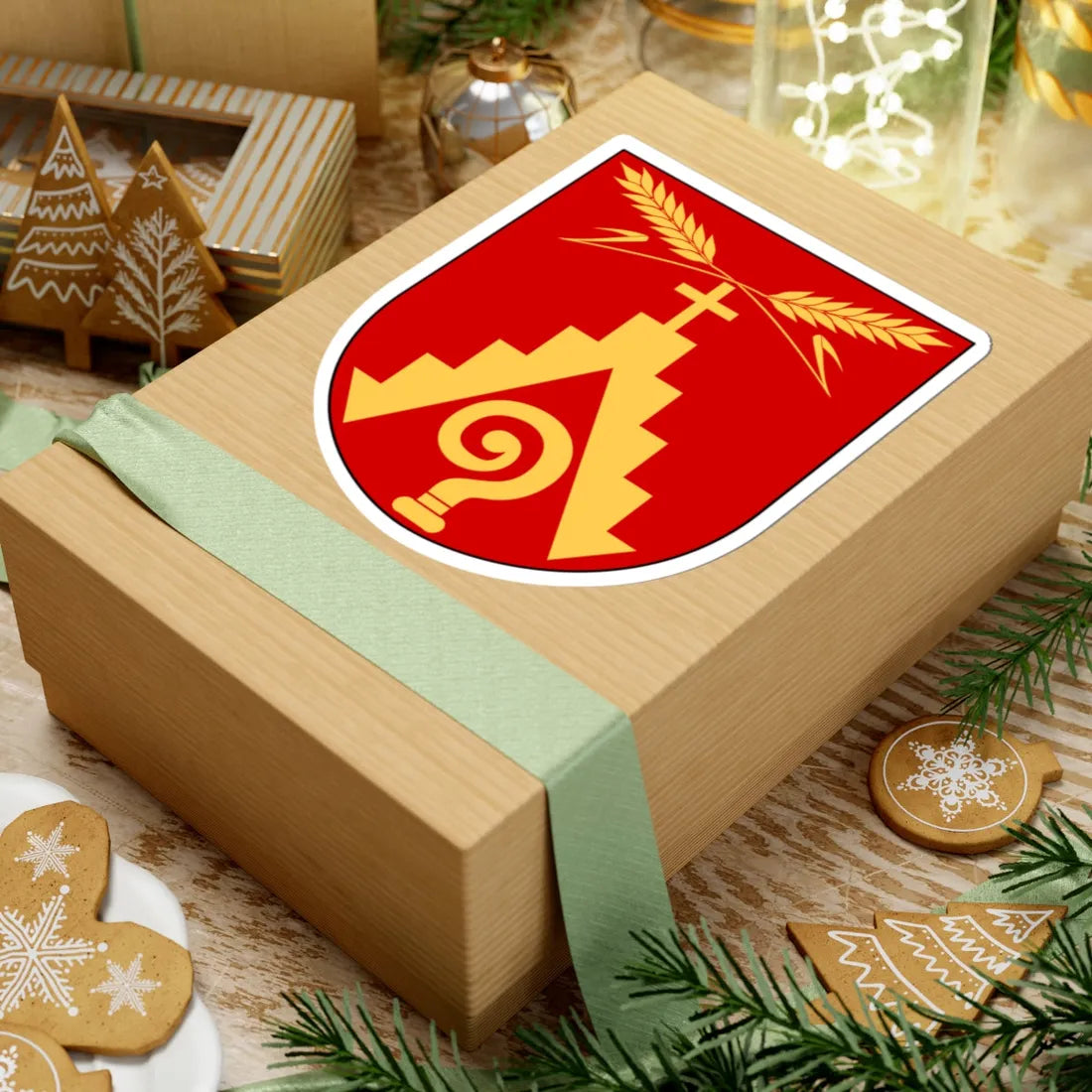 Ljungby församling vapen (Sweden) (Coat of Arms) STICKER Vinyl Kiss-Cut Decal - The Sticker Space